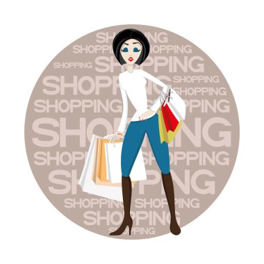 Vektör işareti. Alışveriş.