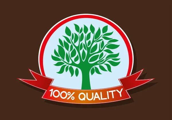 One hundred percent quality. — Stock Vector