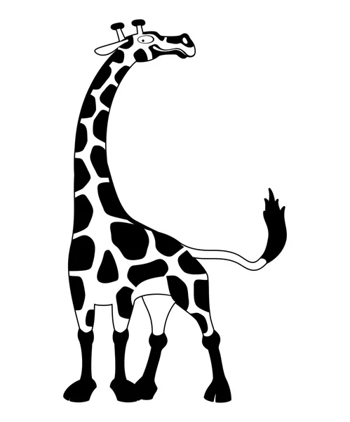 Vektorillustration. Giraffe. — Stockvektor