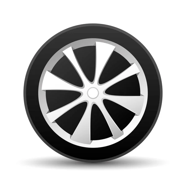 Roue de voiture . — Image vectorielle