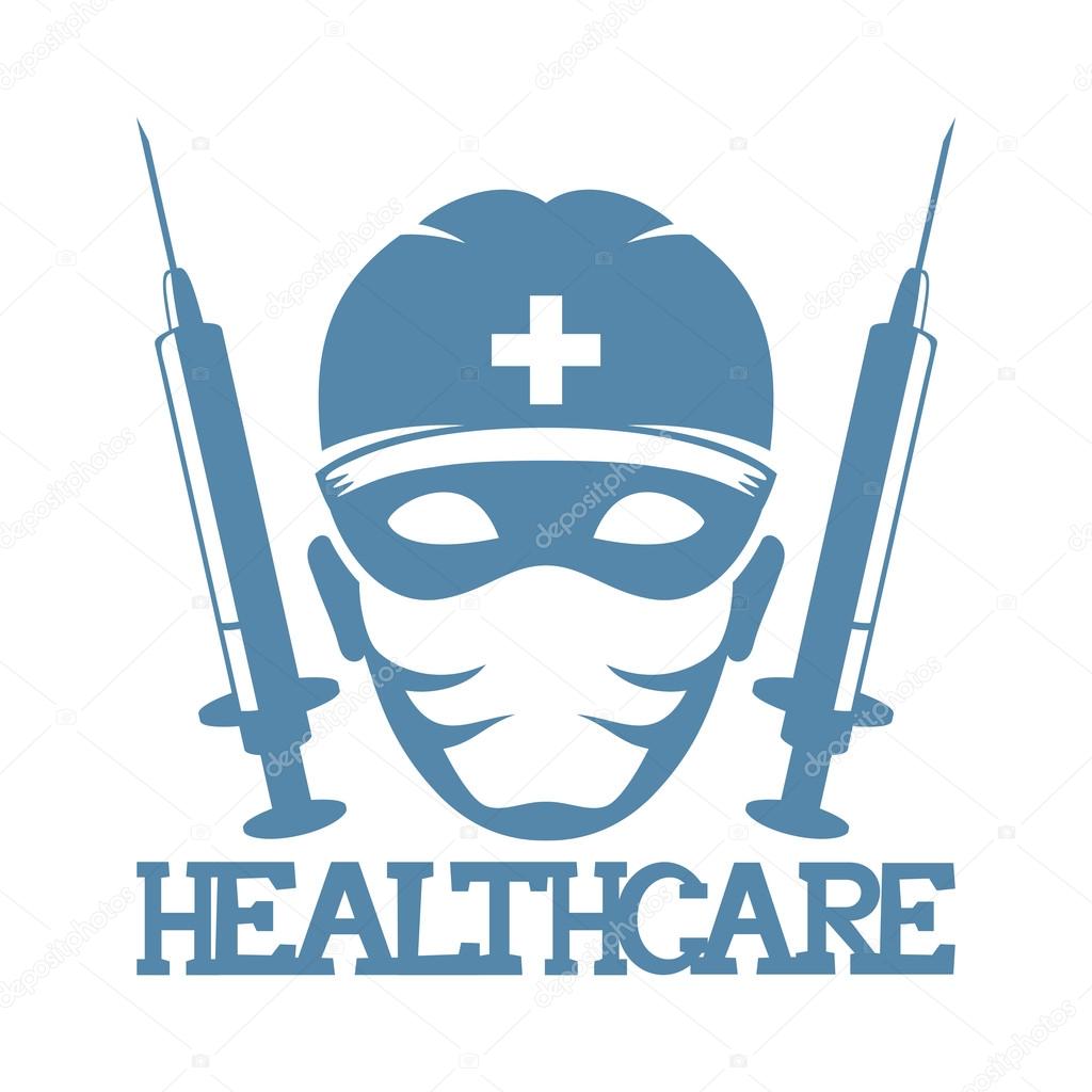 Vector sign. Health care.