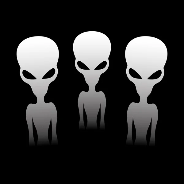 Trois aliens . — Image vectorielle