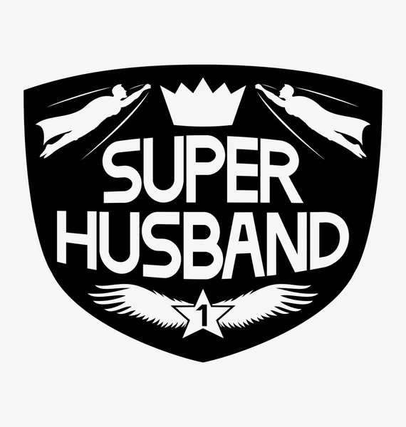 Super husband — Stock Vector