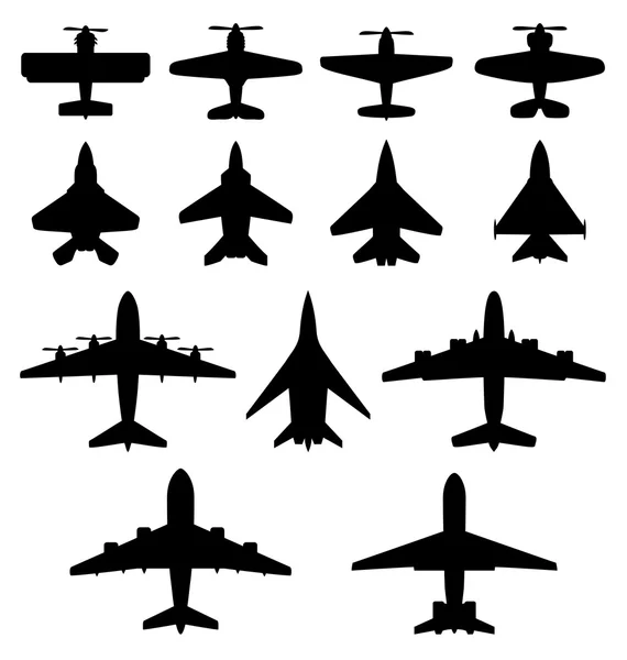 Vector set. Aircraft. — Stock Vector