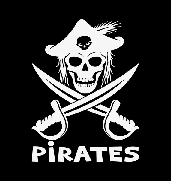Znak piratów. — Wektor stockowy