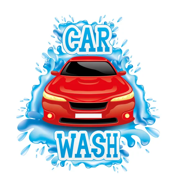 Car wash — Stock Vector