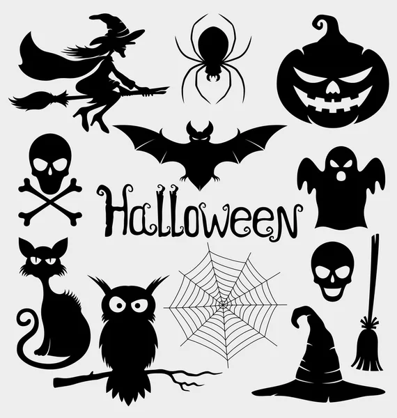 Signos de Halloween. — Vector de stock