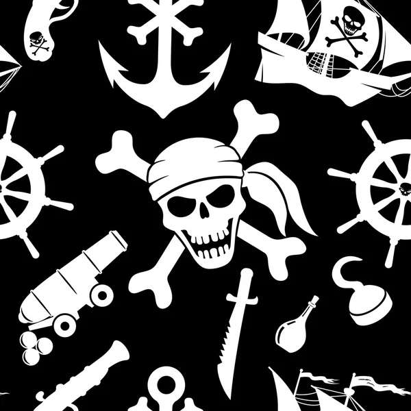 Fondo pirata — Vector de stock