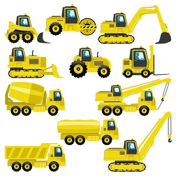 Tracteurs et camions . — Image vectorielle