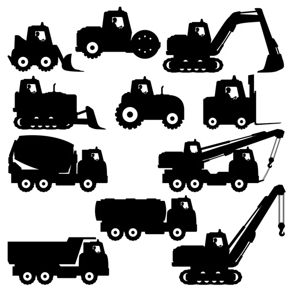 Camions et tracteurs . — Image vectorielle