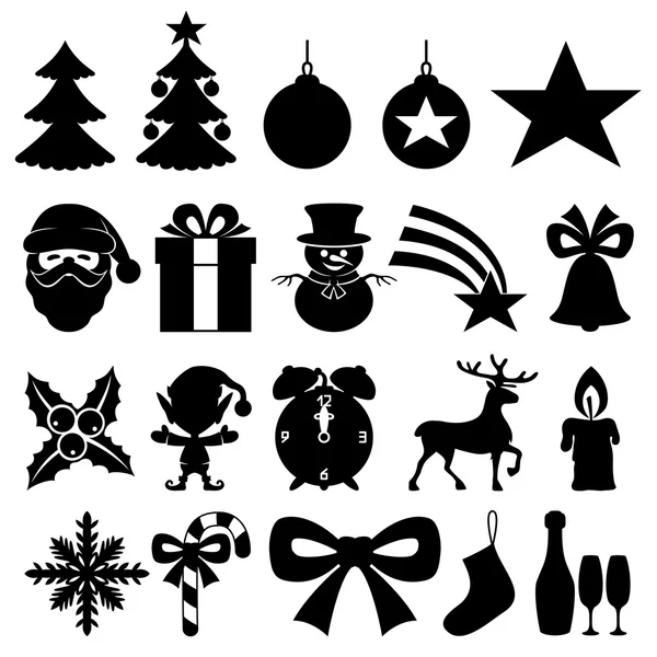 Iconos de Navidad — Archivo Imágenes Vectoriales