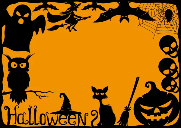 Fond halloween avec espace pour le texte. — Image vectorielle