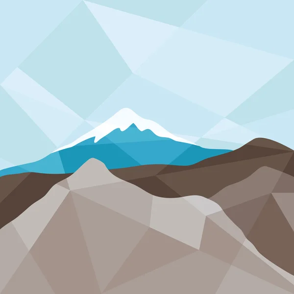 Ilustración abstracta de montañas — Vector de stock