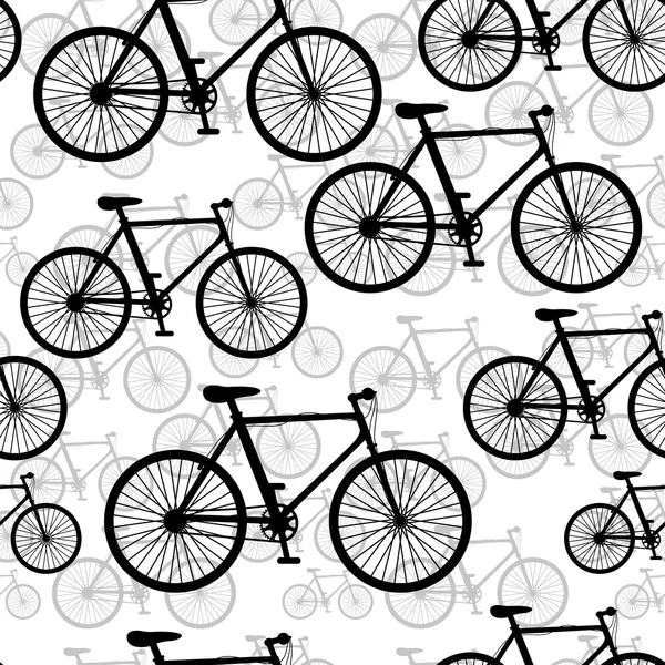 Bikes on white background — Stock Vector