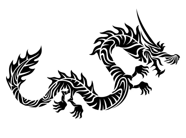 The sign of the dragon — Stock Vector