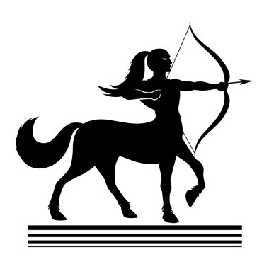 Güçlü centaur okçu.