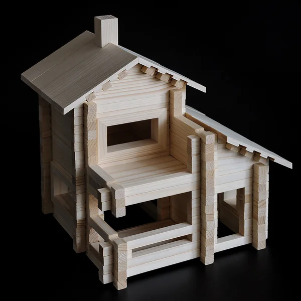 Juguete casa de madera — Foto de Stock