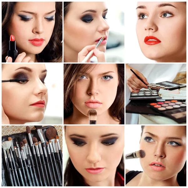 Mooie jonge vrouwen met stijlvolle make-up. — Stockfoto