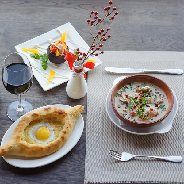 Traditional Georgian food — Stock Image Traditional Georgian food Stock Photo