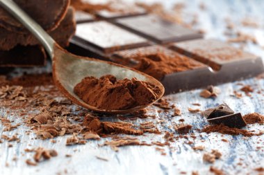 Koyu çikolata ve Çikolata talaşı kırık