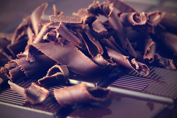 Koyu çikolata talaşı — Stok fotoğraf