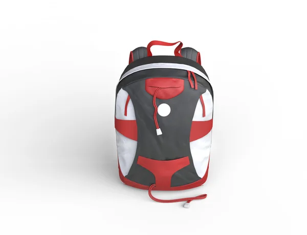 Kırmızı sırt çantası — Stok fotoğraf