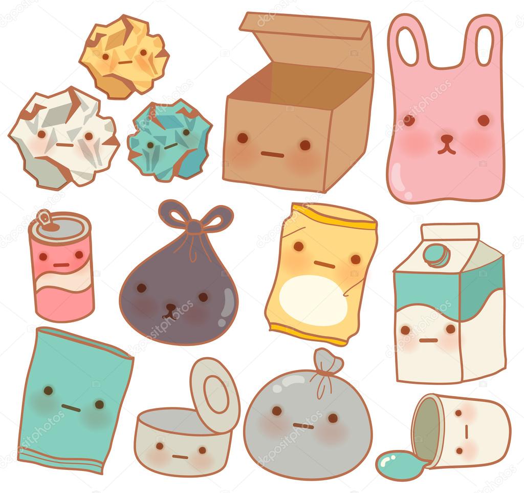 Set of Cute Rubbish