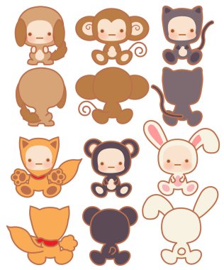 sevimli tavşan topluluğu 