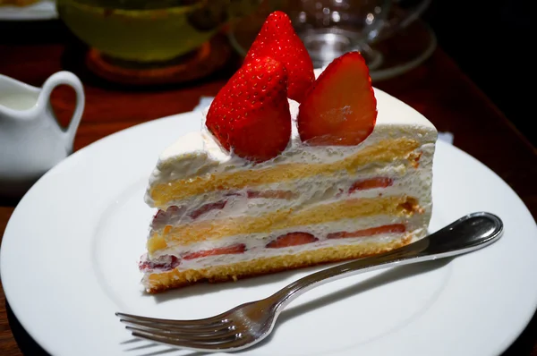 Schichtenkuchen brutzeln — Stockfoto