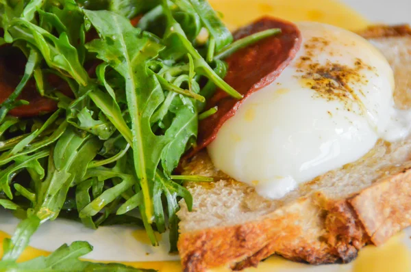 이른 아침에 달걀 베네딕토 — 스톡 사진
