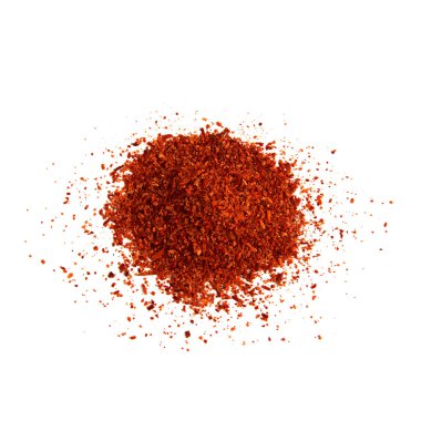 Avokado tohumu pul pul öğütülmüş. Süper yemek. Besin takviyesi. İzole edilmiş. Düz arkaplan