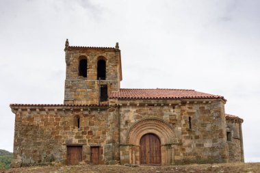 San Clemente Kilisesi, Huidobro. XII. Yüzyılın Roma tapınağı. Burgos, Castilla y Leon, İspanya