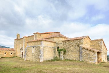 Valdivielso, Burgos, Castilla y Leon, İspanya 'daki Virgen de la Hoz' un inzivası