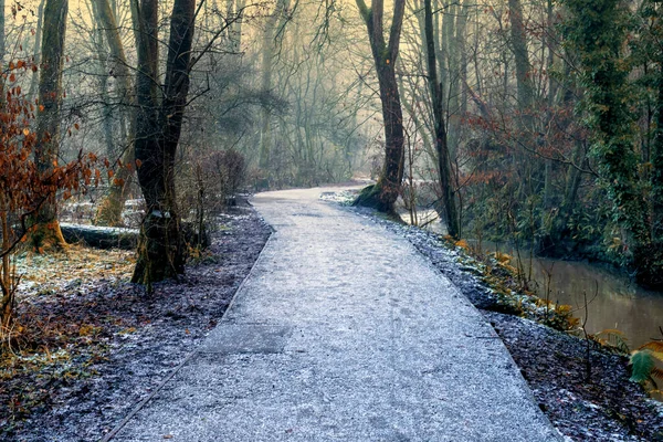 Das Sankey Valley Folgt Dem Verlauf Von Englands Erstem Kanal — Stockfoto