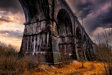 The Sankey Viaduct is a railway viaduct in North West England. It is a designated Grade I listed building and has been described as being 