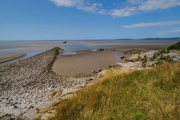 Parti 137 Mérföldre Nyúlik Merseyside Tól Cumbria Lancashire Partvonal Áll — Stock Fotó