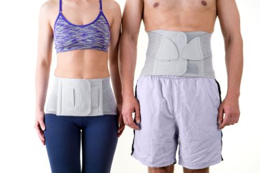 Erkek ve Kadın Giyen Sırt Destek Parantez