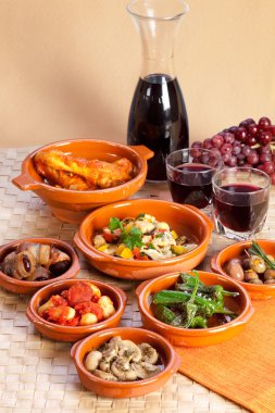 geleneksel İspanyolca tapas.