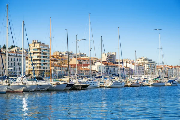 Vieux Port, Marseille, Provence, Frankrike — Stockfoto