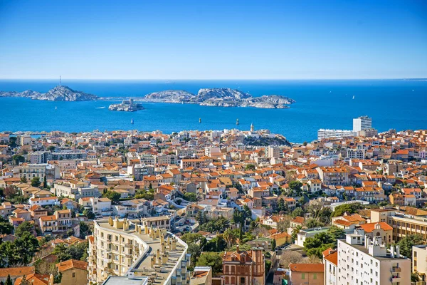 Panorama di Marsiglia, Provenza, Francia Foto Stock Royalty Free