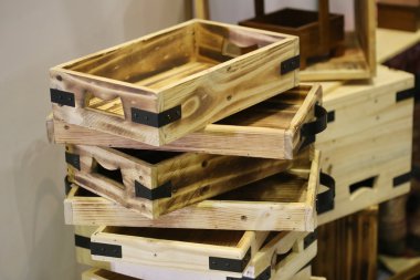 boş tahta tepsi kutusu