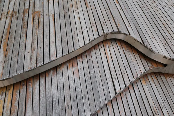 Old Plank Wood Stair Outdoor — Stock Photo, Image