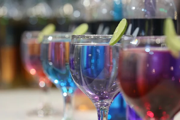 Colorful Cocktail Wine Glass Restaurant — Stock Photo, Image