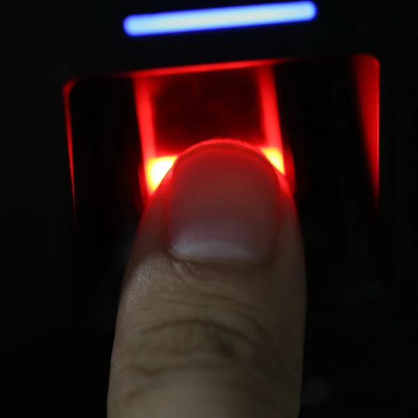 Escáner Dedos Para Contraseña Acceso Puerta Segura —  Fotos de Stock