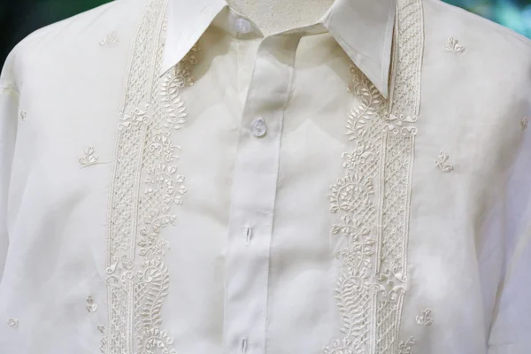 Camisa Filipinas Traje Tradicional Barong Tagalog — Foto de Stock