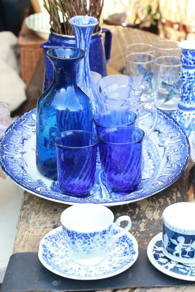 Classic Glass Tea Cup Set — Stok fotoğraf