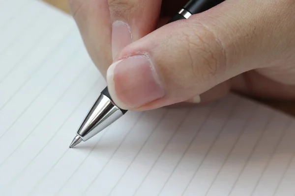 Ręczne Pisanie Papierze Tle — Zdjęcie stockowe