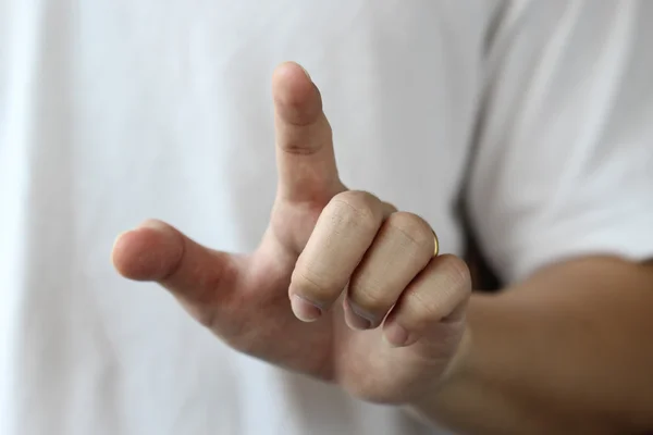 Finger Point Air Background — Stock Photo, Image