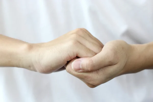 Two Man Hand Hold Help — 스톡 사진