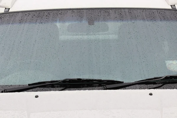 Rain Drops Car Glass Rainy Days Background — Stock Photo, Image